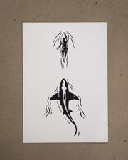 Chase Art Print | Black/White
