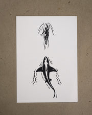 Chase Art Print | Black/White