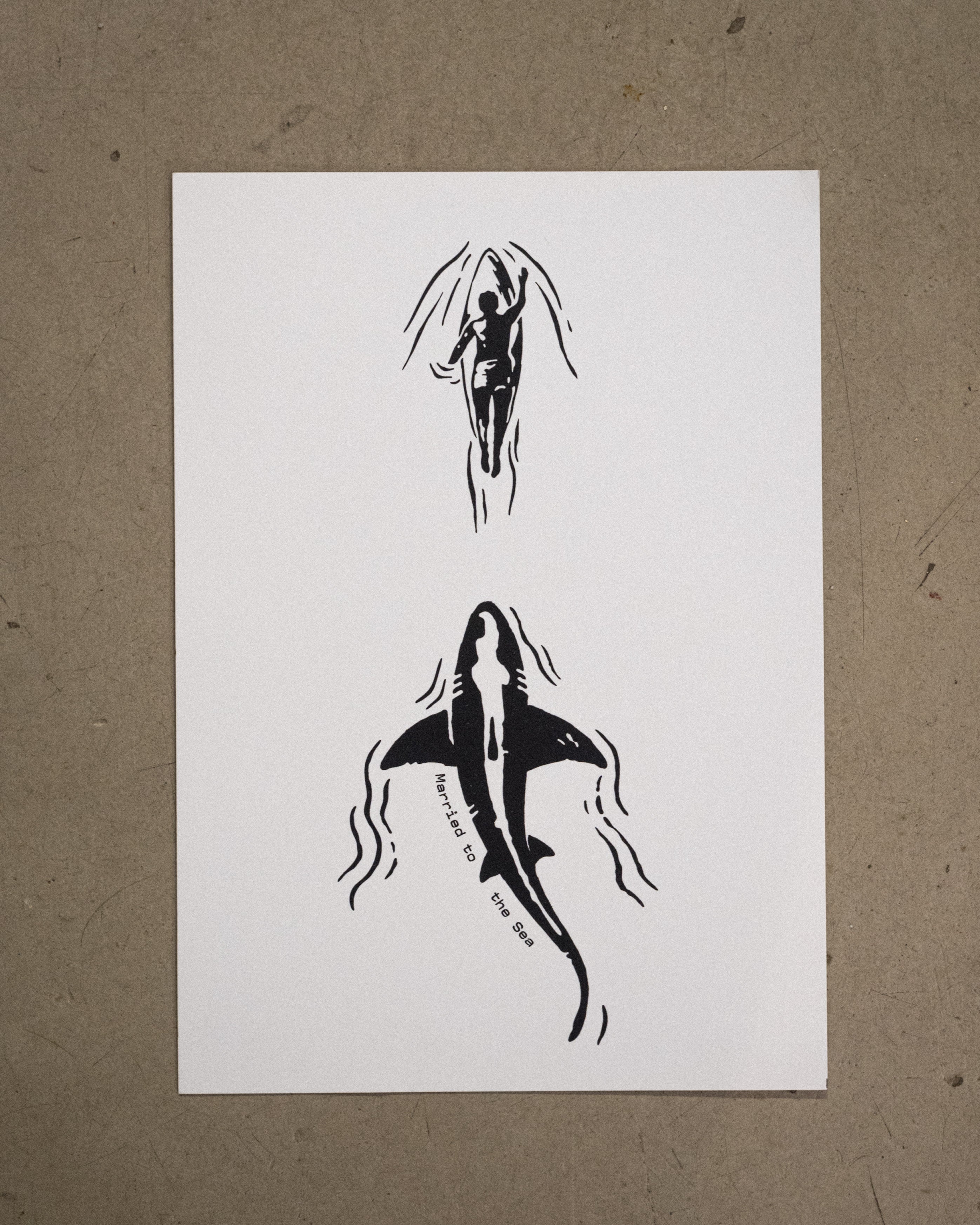 Chase Art Print | Black/White