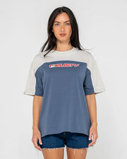 Rusty - Archived Ops Oversized Tee | China Blue