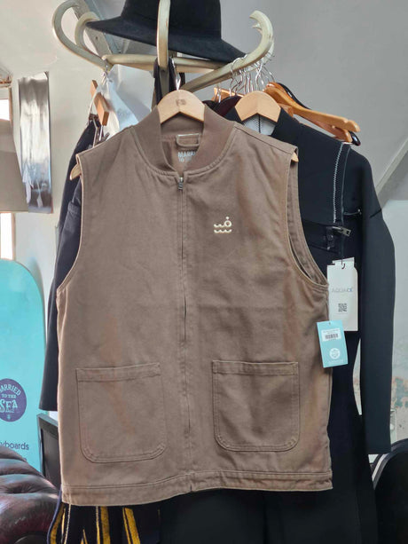 Setty Canvas Heavy Gillet | Walnut