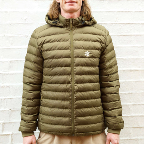 Anchor Padded Jacket - British Khaki | Married to the Sea