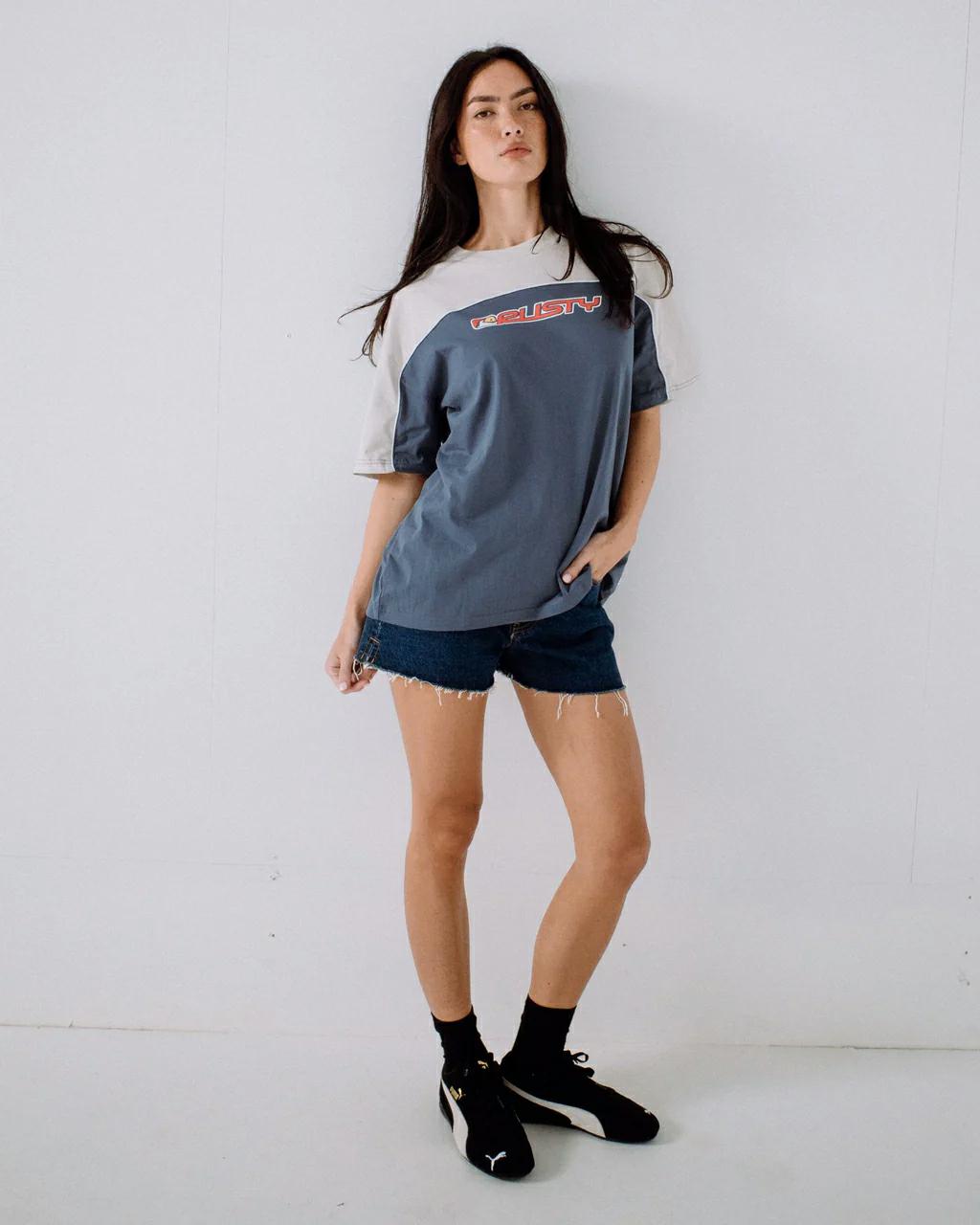 Rusty - Archived Ops Oversized Tee | China Blue