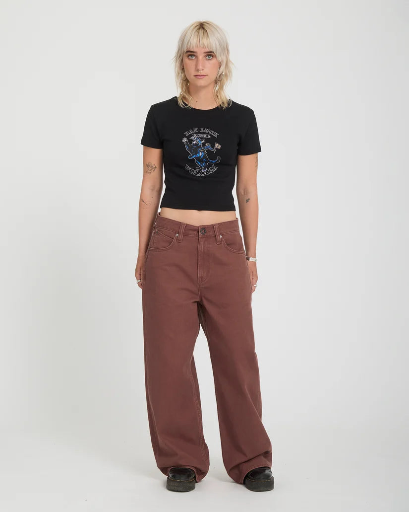 Volcom - Beeggy Denim Pant | Tobacco Brown
