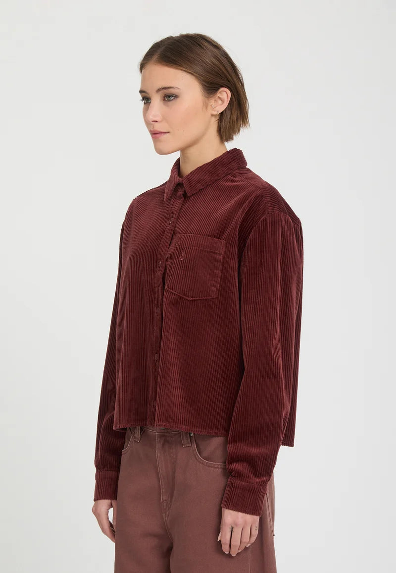 Volcom - Weellow Cord Shirt | Brick