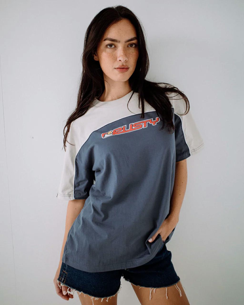 Rusty - Archived Ops Oversized Tee | China Blue