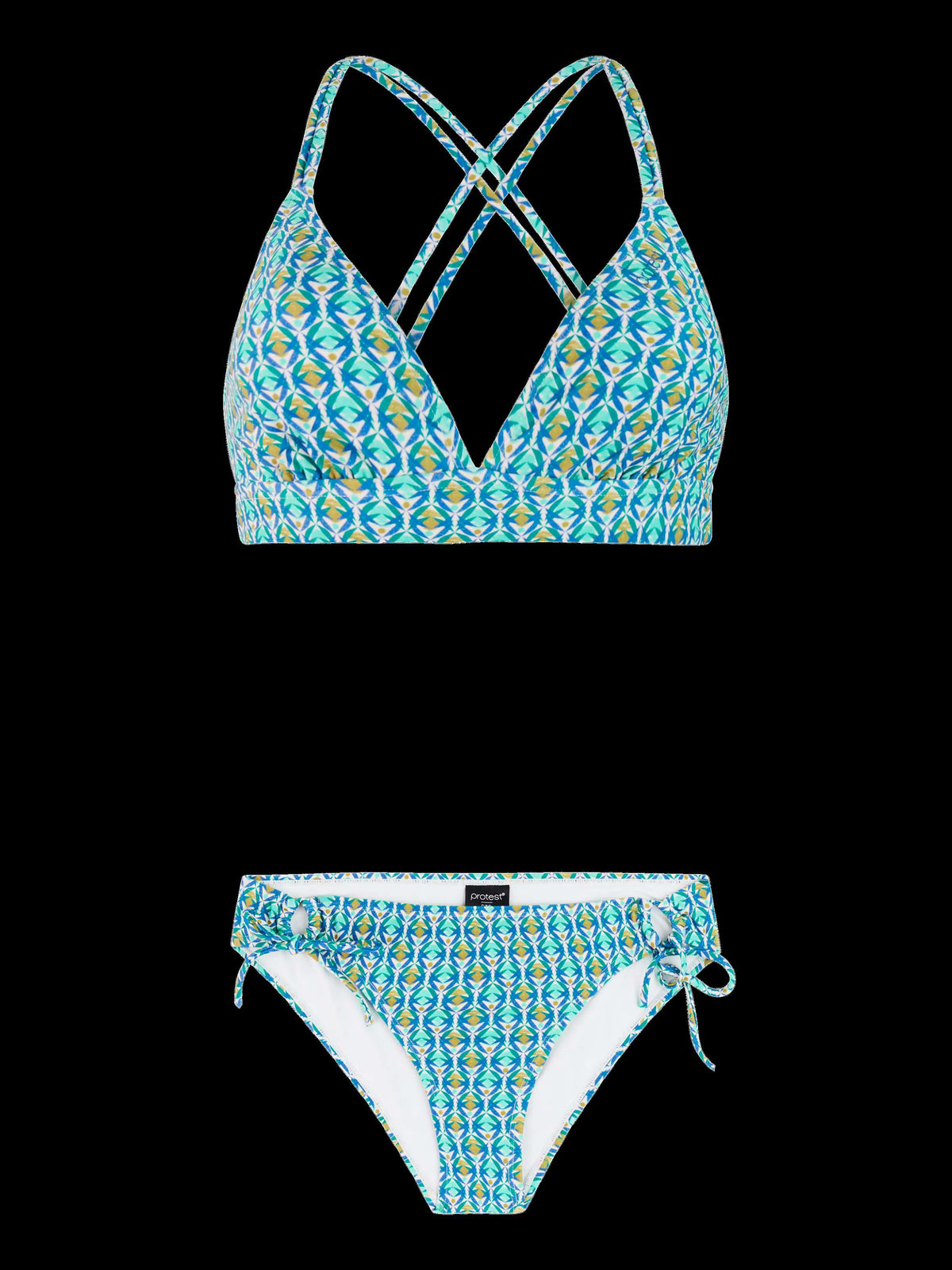 Protest - Lock Triangle Bikini Set | Gladio Blue