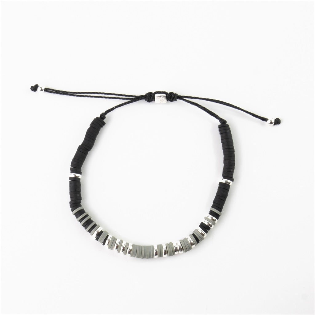 Pineapple Island - Silver Clay Blk/Grey - Bracelet