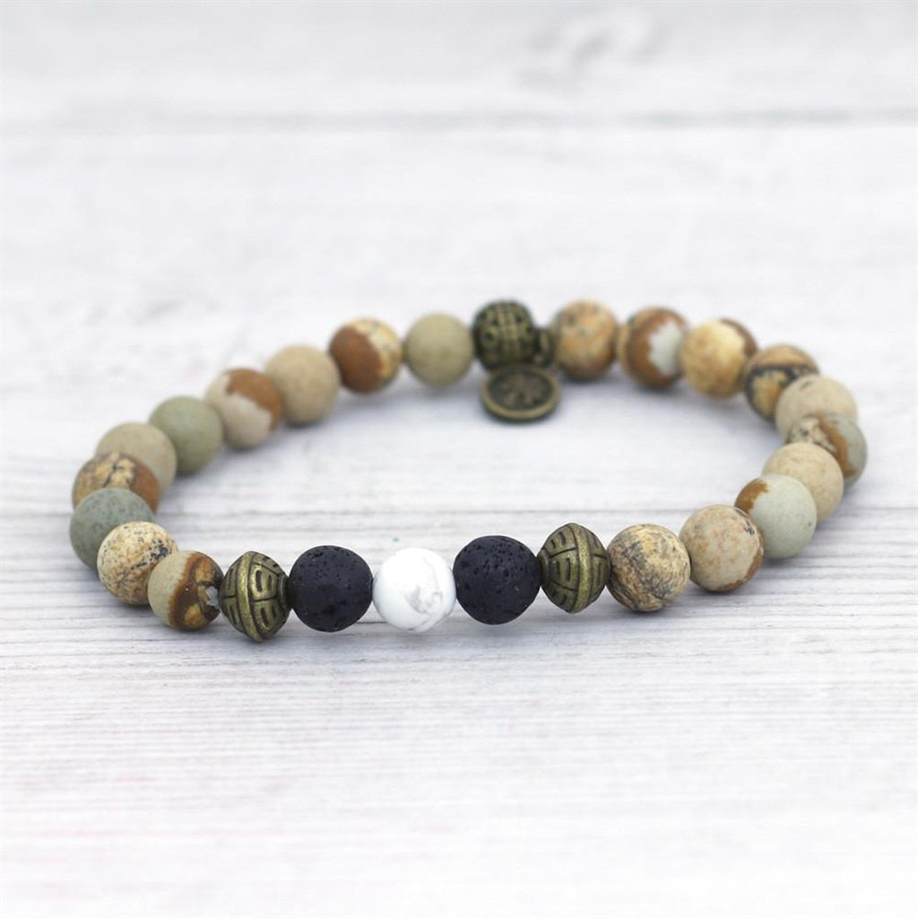 Bracelet -  Natural Stone  - Pineapple Island