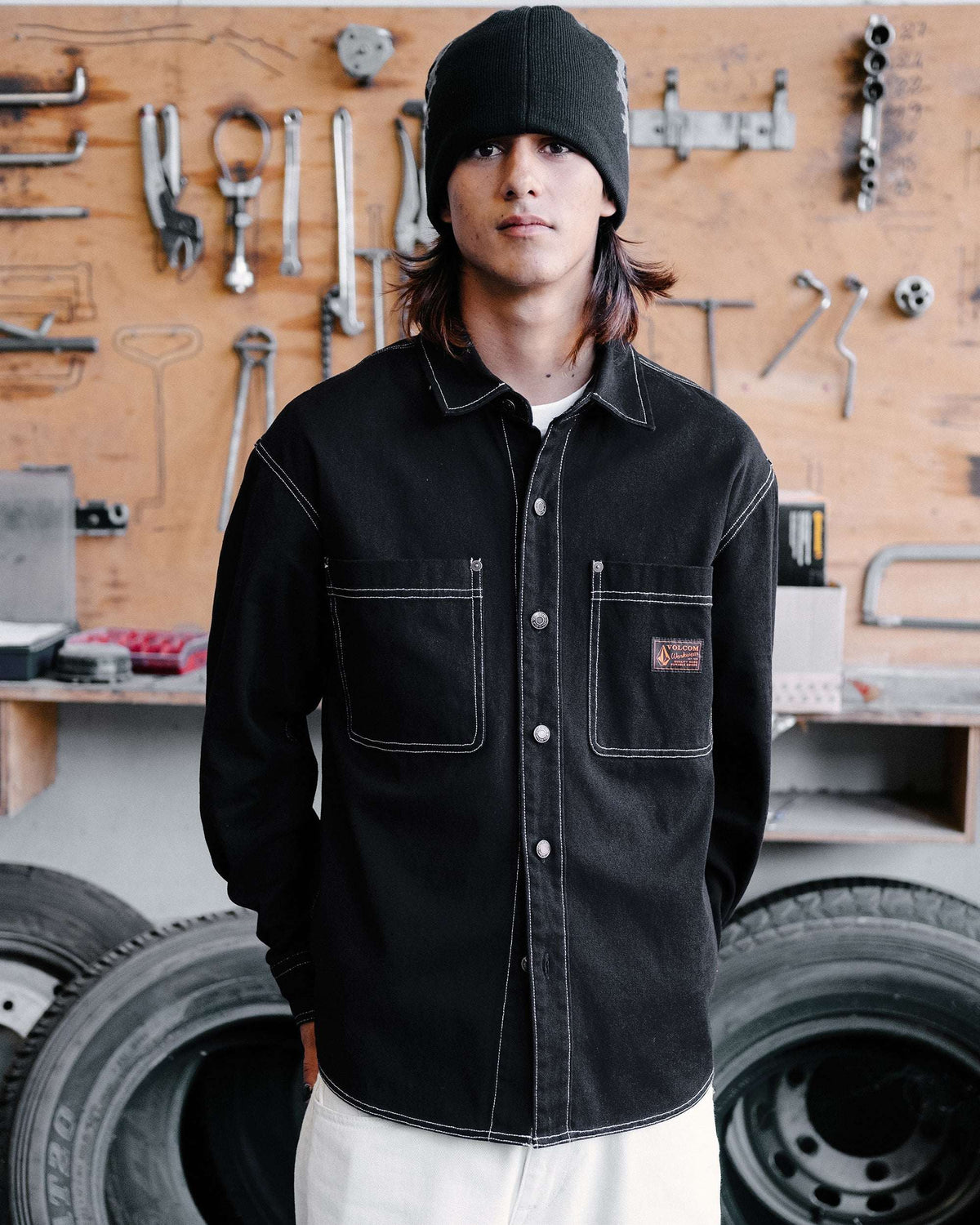 Volcom - Levelstone Shirt | Black/White