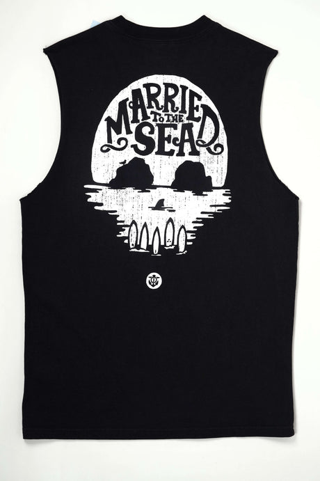 Skull Island Tank Top | Faded Black