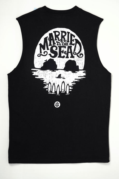 Skull Island Tank Top | Faded Black
