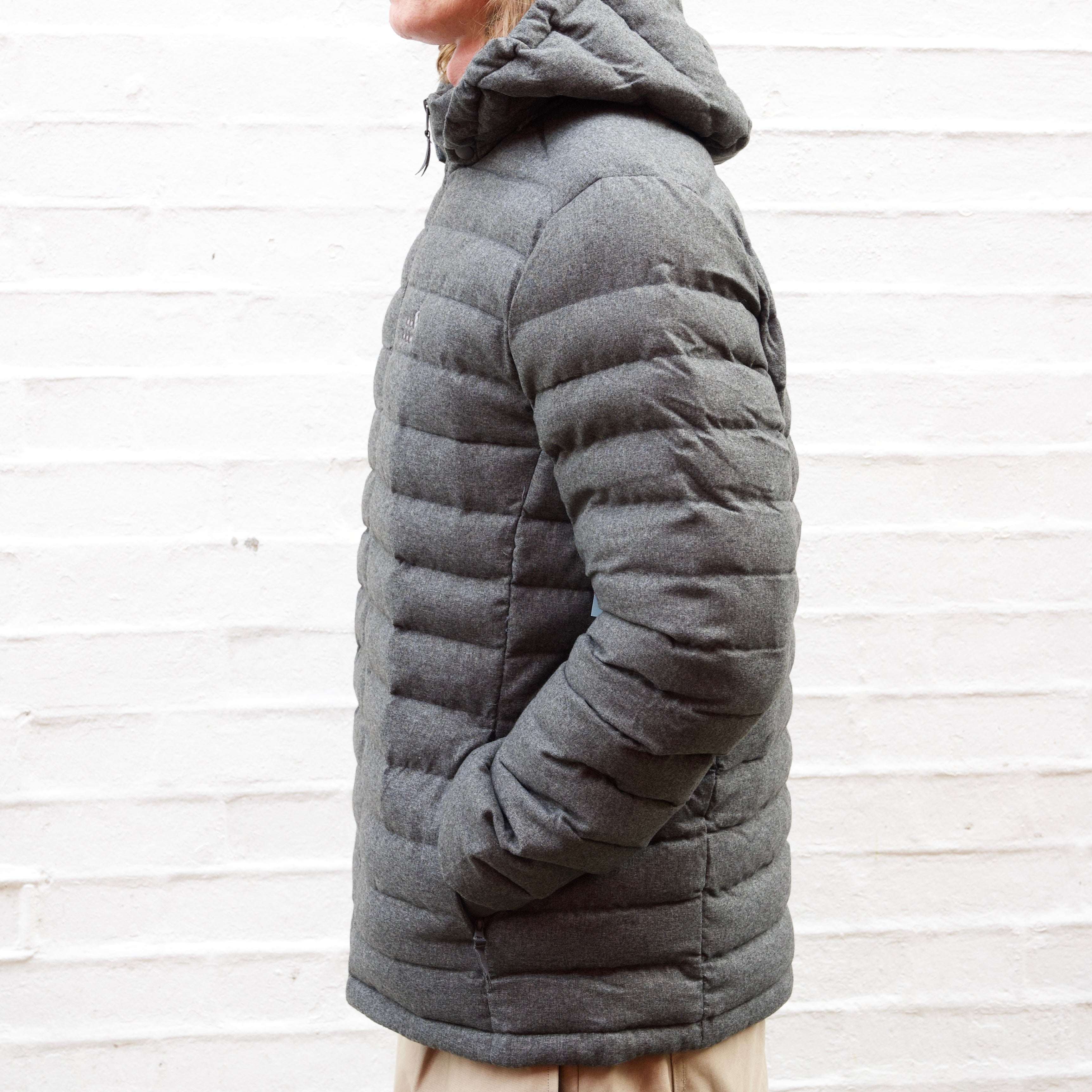 Setty Wool-Like Padded Jacket - Metal Heather Grey | Married to the Sea