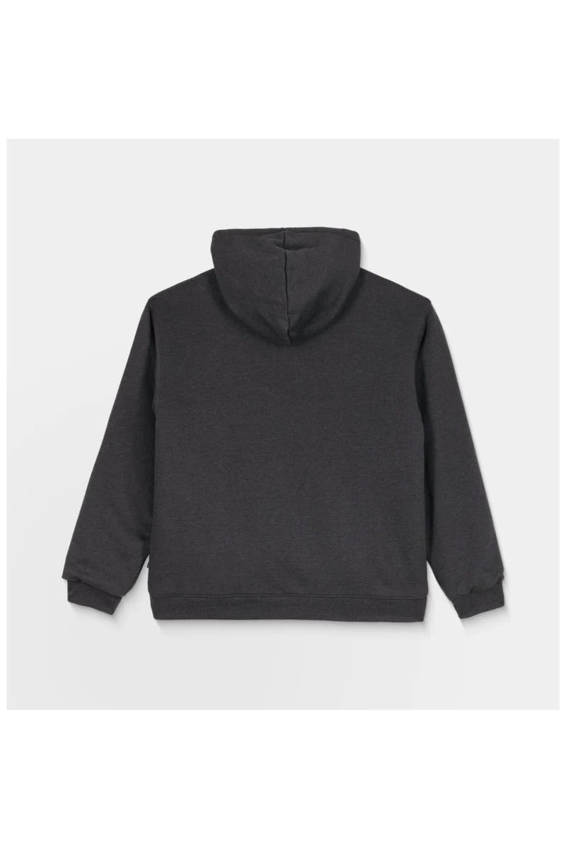 Volcom - Single Stone Lined Zip Hoodie | Heather Black