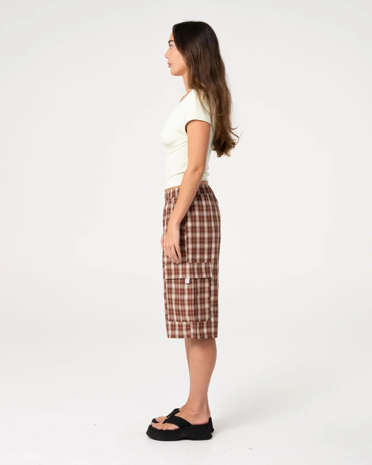 Rusty- Ms Screw Elastic Cargo Short | Java