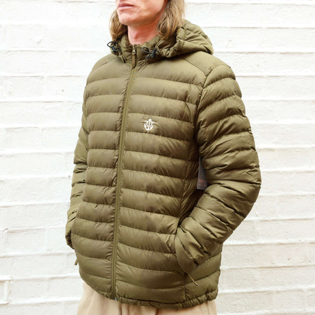 Anchor Padded Jacket - British Khaki | Married to the Sea