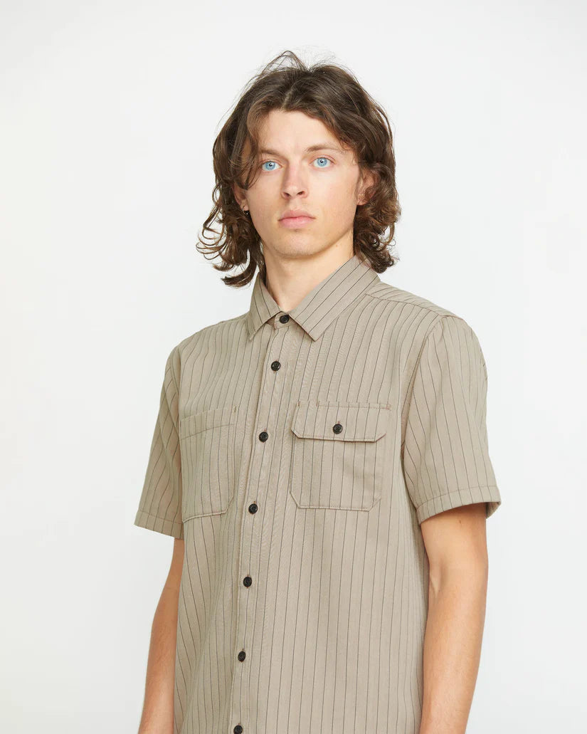 Volcom | Trade Stone Tee | Light Khaki
