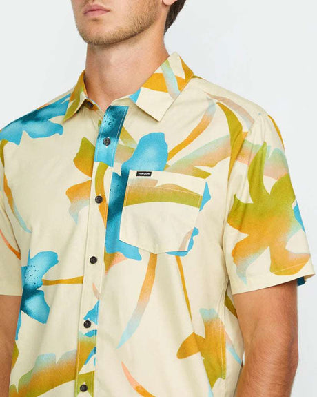 Volcom | Tracers Floral Shirt | Light Beige