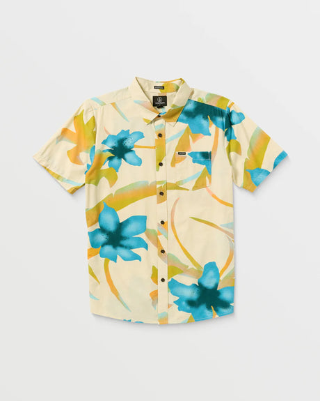 Volcom | Tracers Floral Shirt | Light Beige