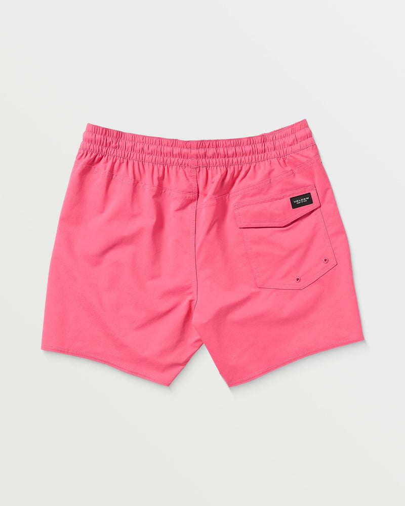 Volcom | Lido Solid Trunk 16" | Neon Pink