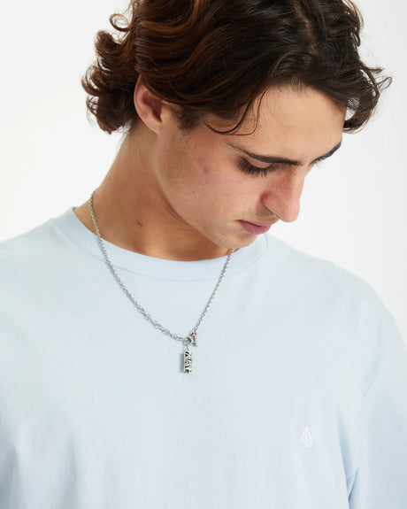 Volcom | Stone Blanks Basic Tee | Carolina Blue