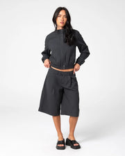 Rusty - Road Rage Hardstyle Funnel Neck Jacket | Coal Pinstripe