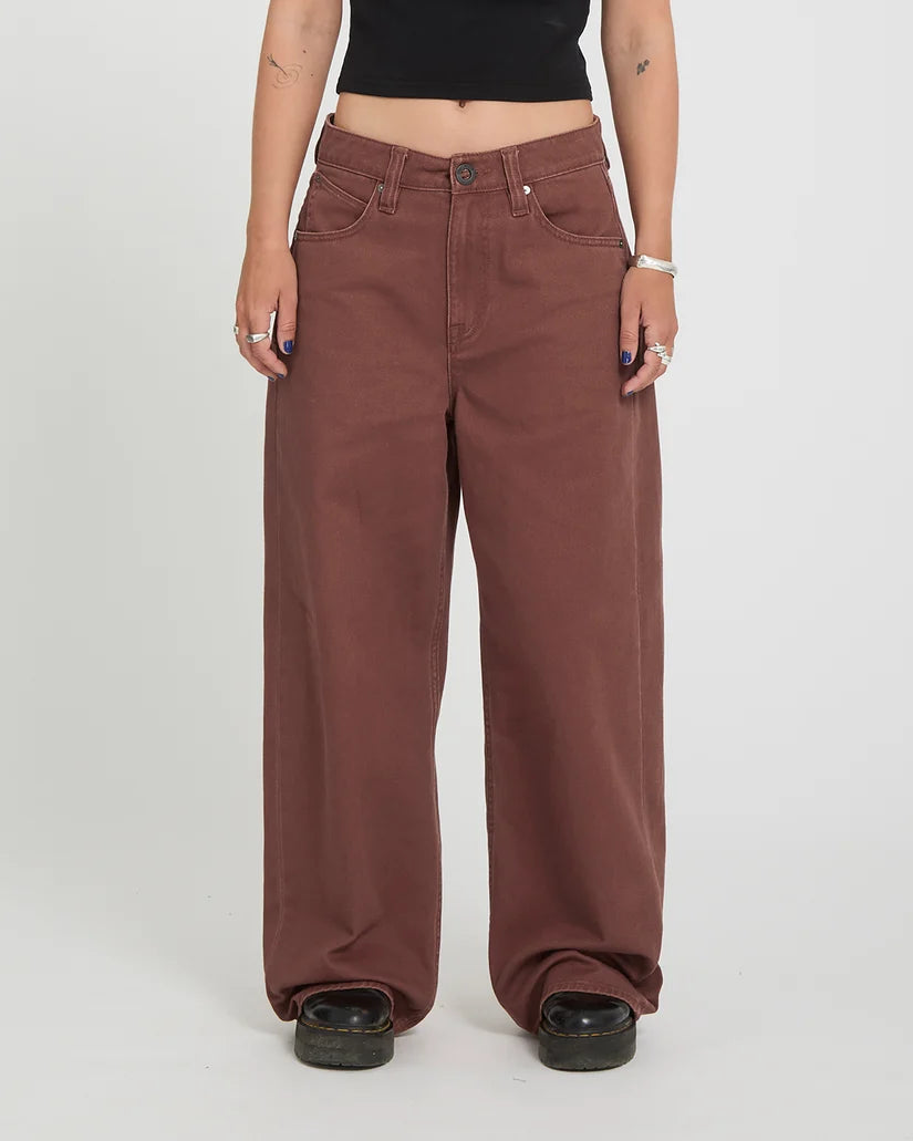 Volcom - Beeggy Denim Pant | Tobacco Brown