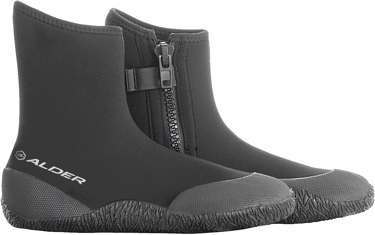 Alder - Edge Zip 5mm Round Toe Boot | Black -  - Married to the Sea Surf Shop - 