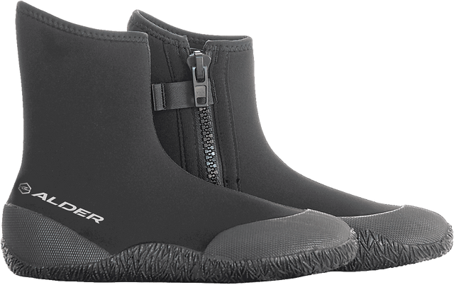 Alder - Junior Edge Zip 5mm Round Toe Boot | Black -  - Married to the Sea Surf Shop - 