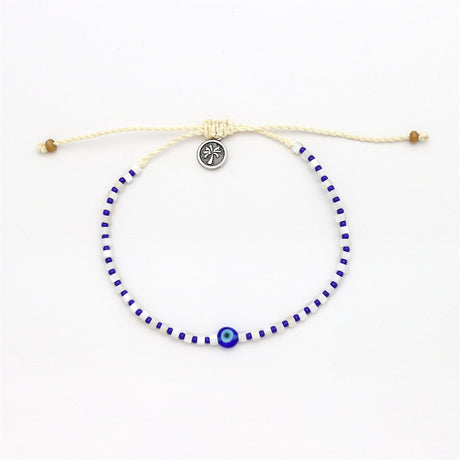 Anklet- Blue evil eye - Pineapple Island - Pineapple Island - Married to the Sea Surf Shop