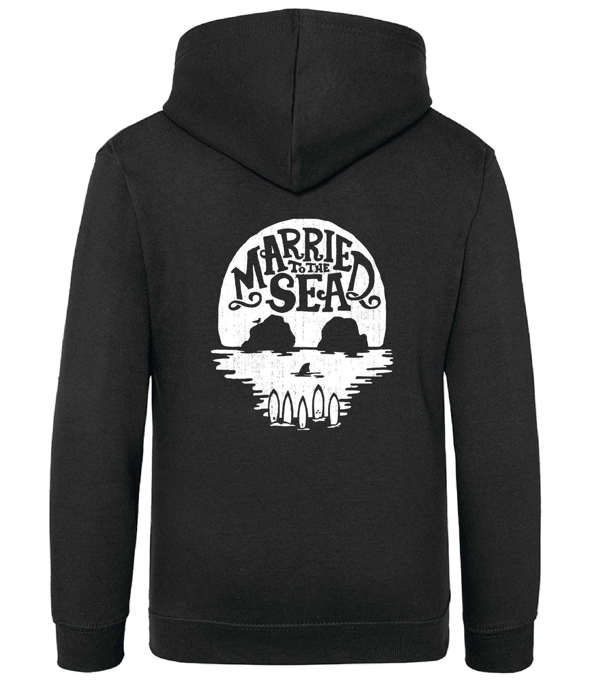 Skull Island Kids Black Smoke Hood | Married to the Sea