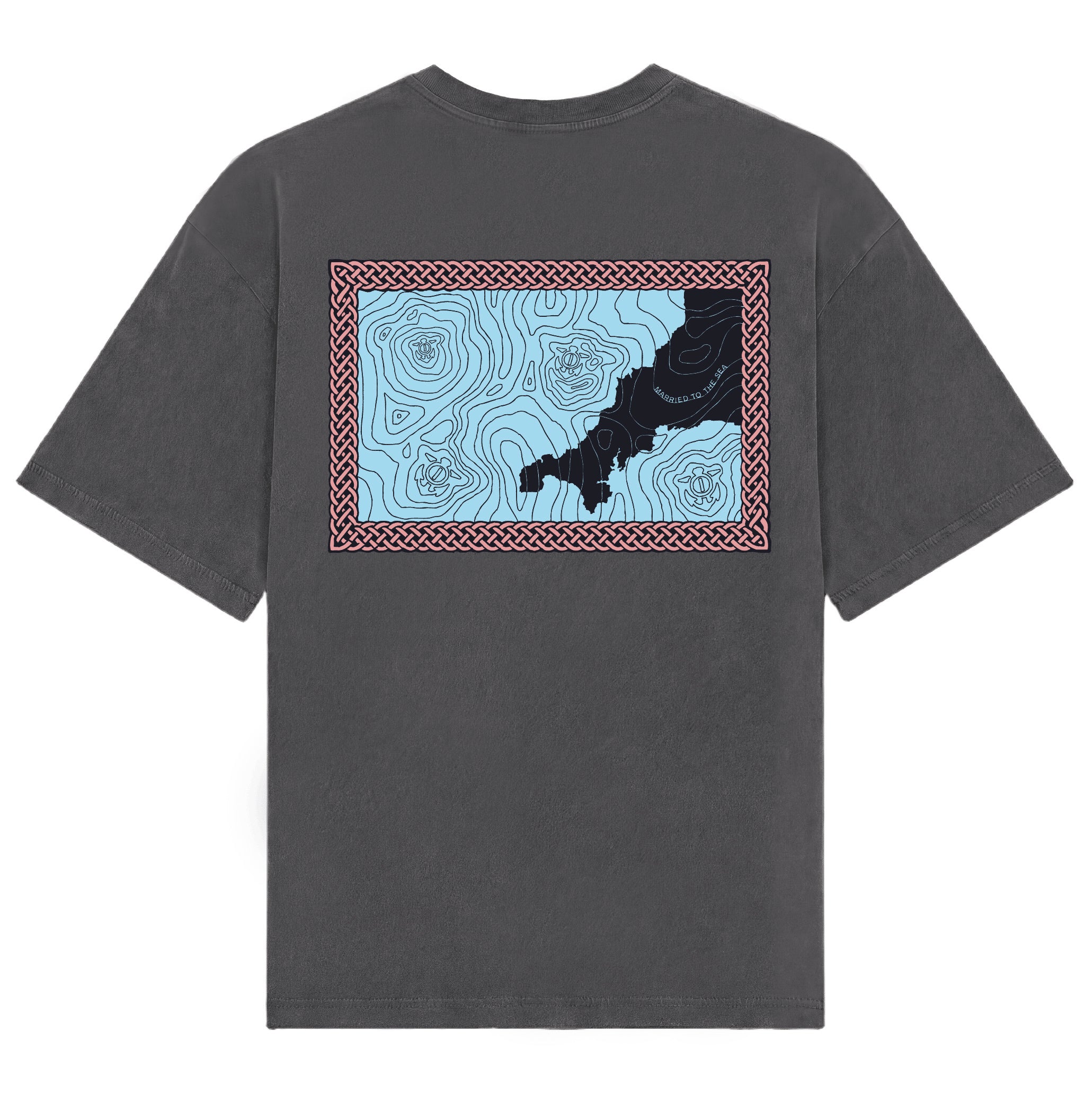 Highs n Lows T-Shirt - Stone Washed Coal | Married to the Sea