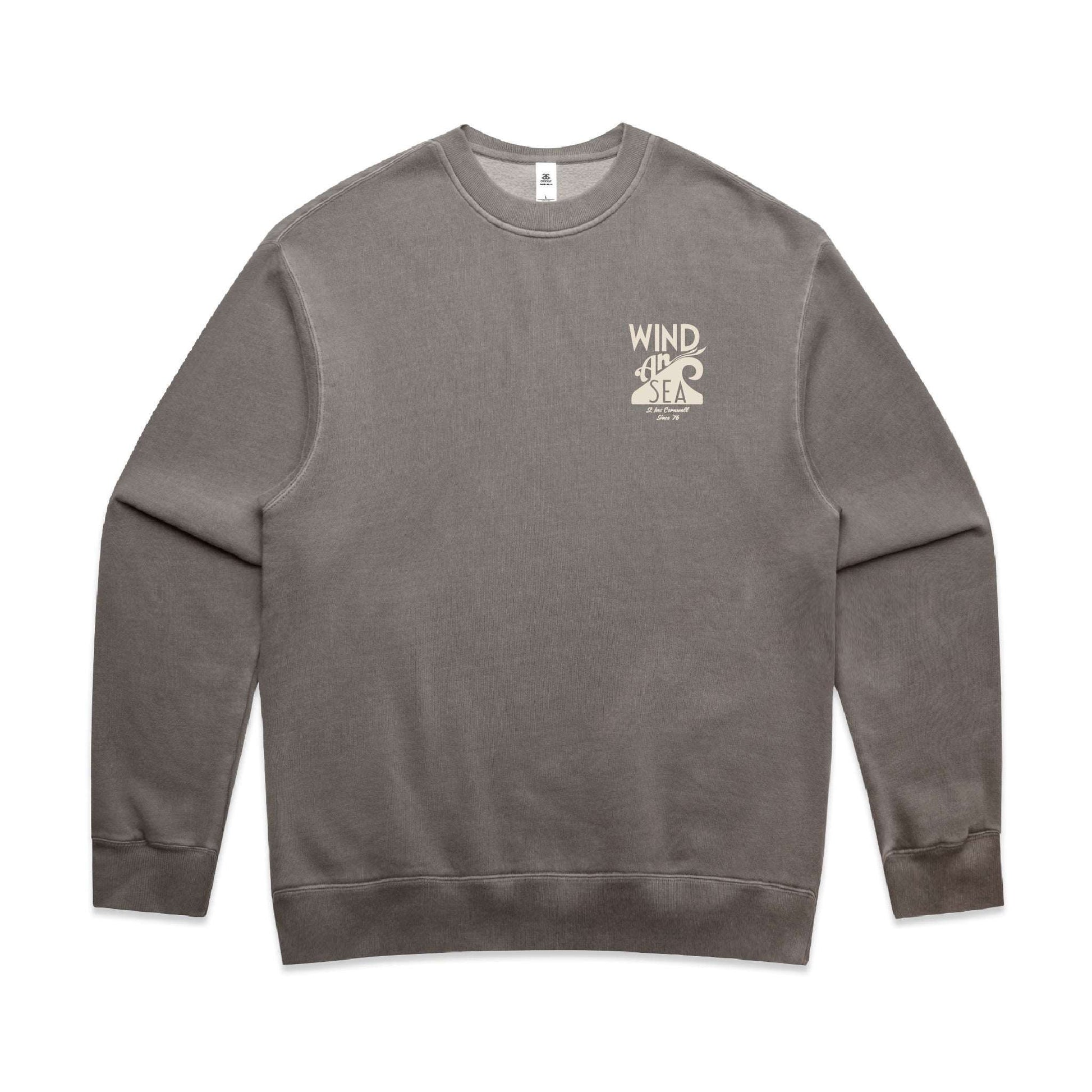 WindanSea Logo Unisex Crew | Faded Grey