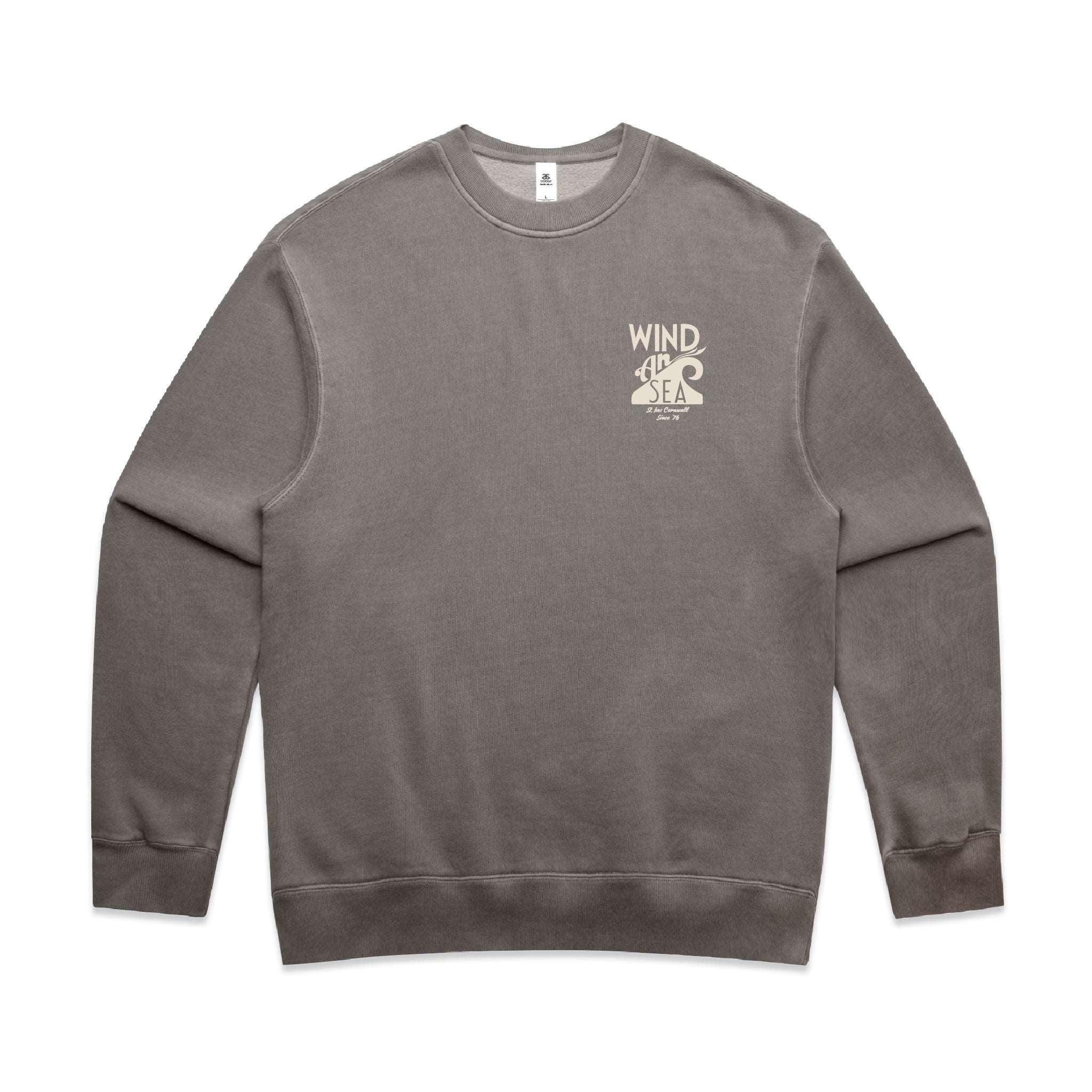 WindanSea Logo Unisex Crew | Faded Grey
