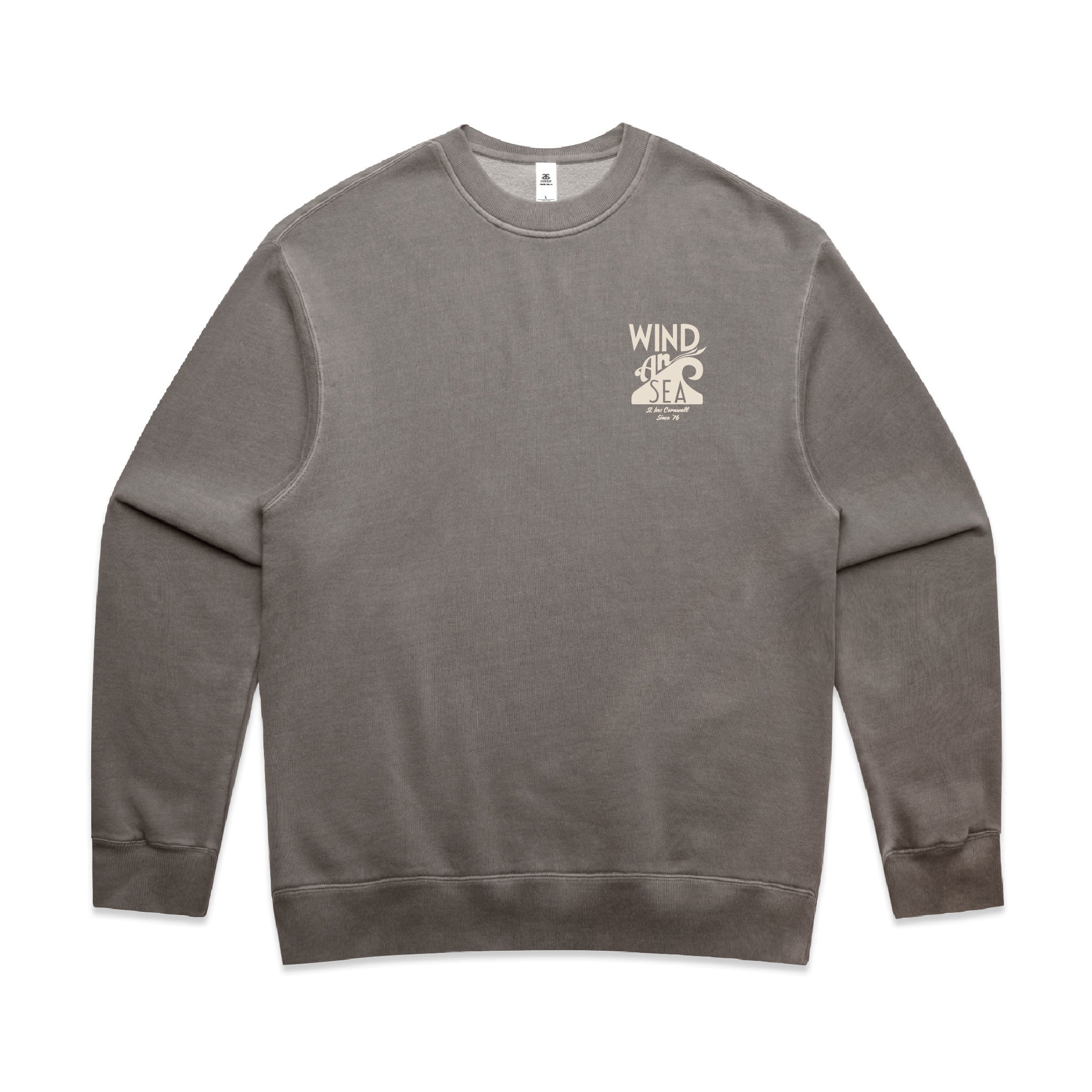 WindanSea Logo Unisex Crew | Faded Grey