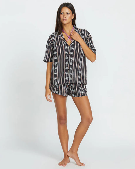 Volcom | Sun Stunner Shirt | Black Combo