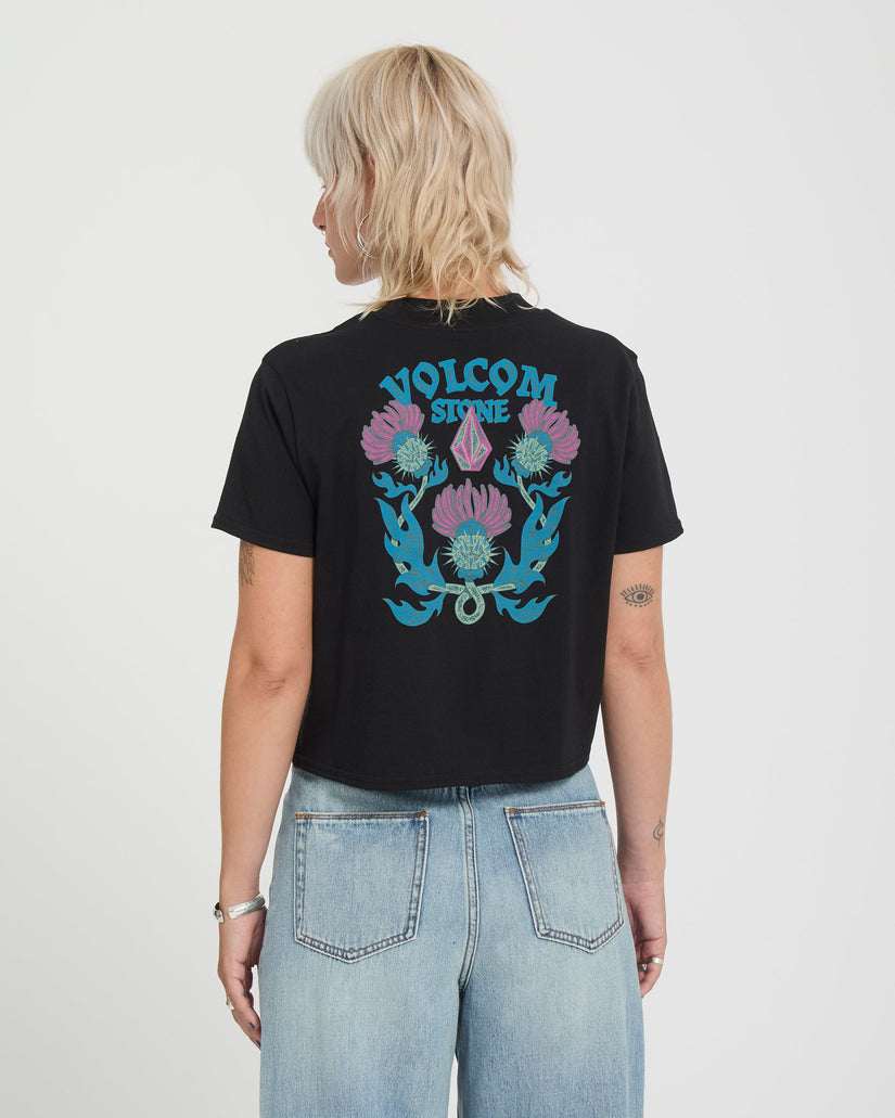 Volcom - Dial Crop Tee | Black