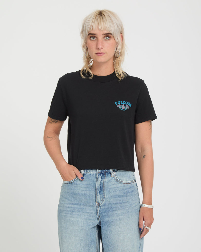 Volcom - Dial Crop Tee | Black