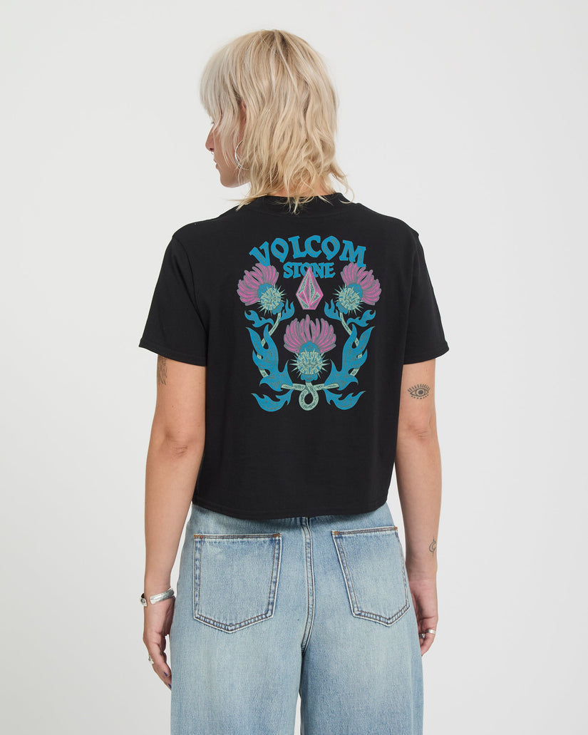 Volcom - Dial Crop Tee | Black