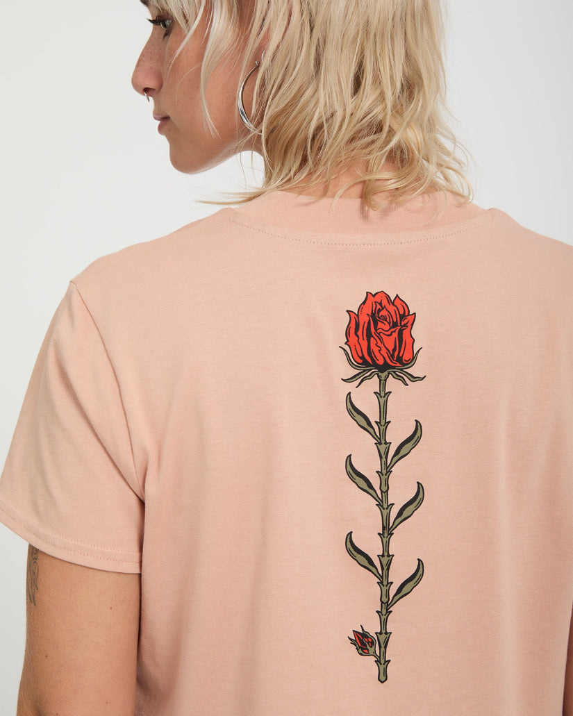 Volcom - Dial Crop Tee | Misty Rose