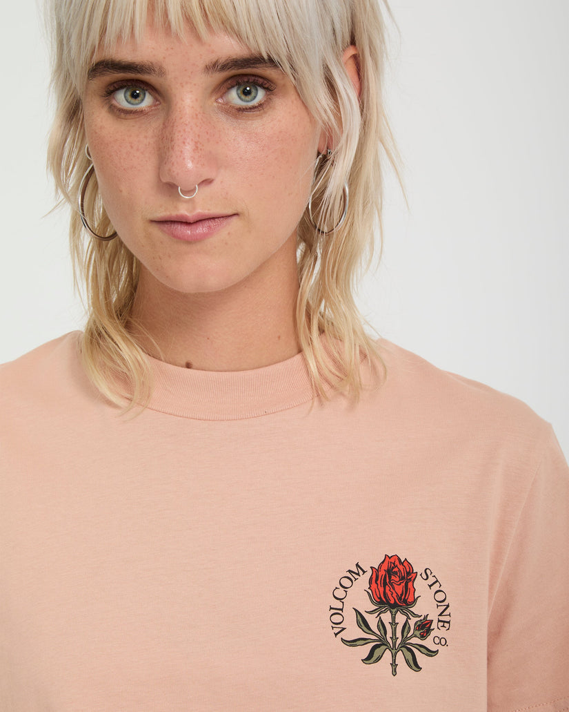 Volcom - Dial Crop Tee | Misty Rose