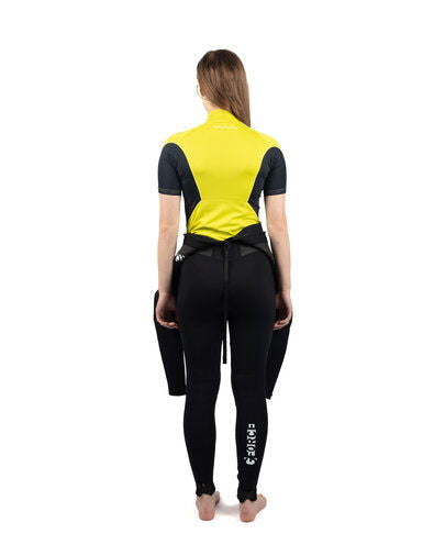 Gul - Junior Short Sleeve Rash Vest | Sulphur/Black -  - Married to the Sea Surf Shop - 