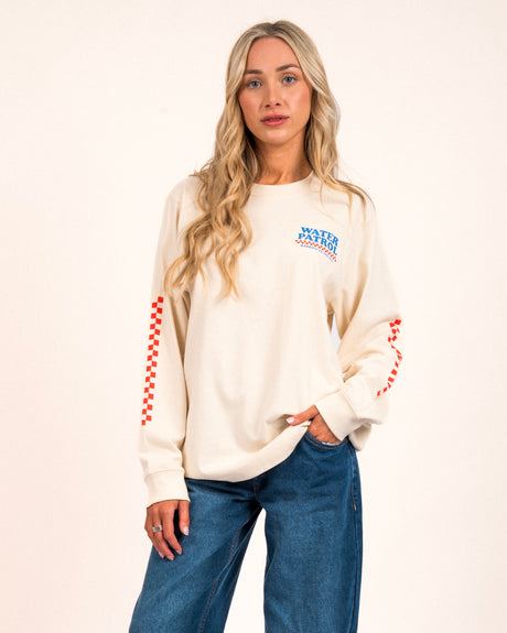 Water Patrol Unisex Heavyweight L/S T-Shirt - Natural Raw | Married to the Sea