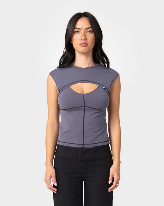 Rusty - It’s That Time Layered Top | Carbon