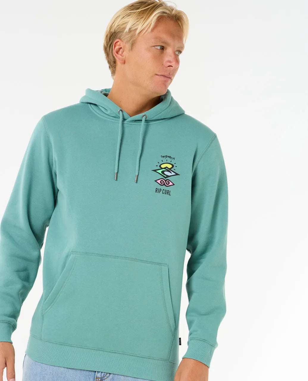Rip Curl Search Icon Hood | Blue Lagoon