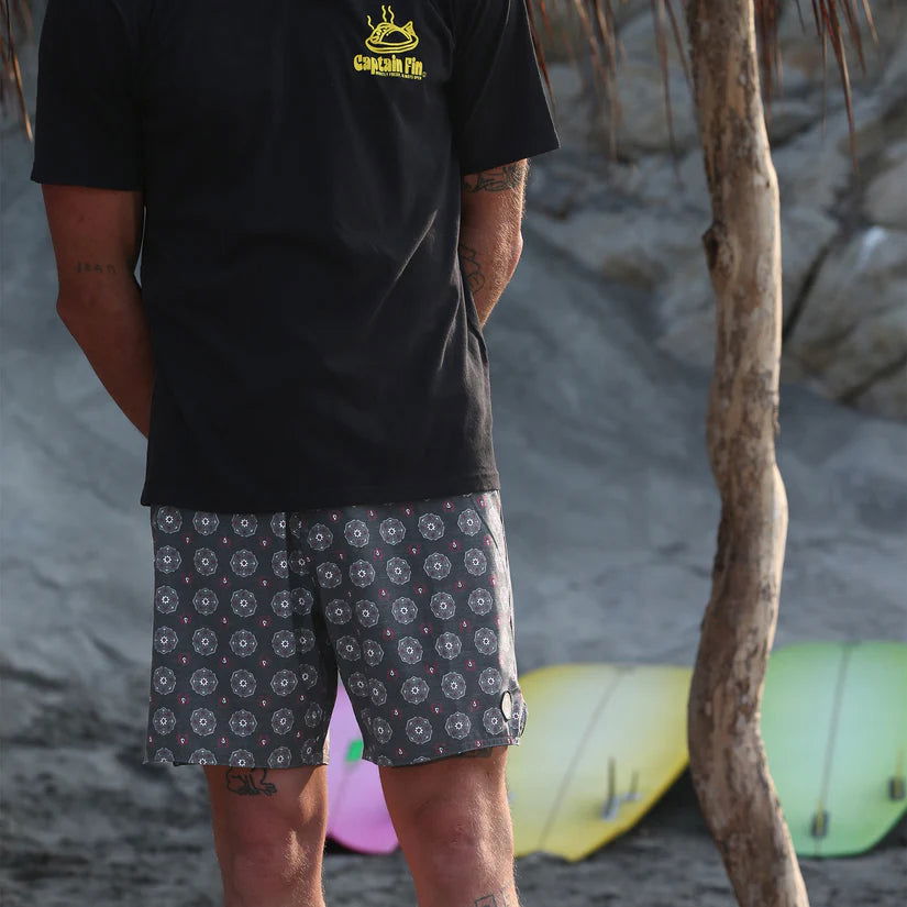 Captain Fin - Voyager Paisley Shorts | Black -  - Married to the Sea Surf Shop - 