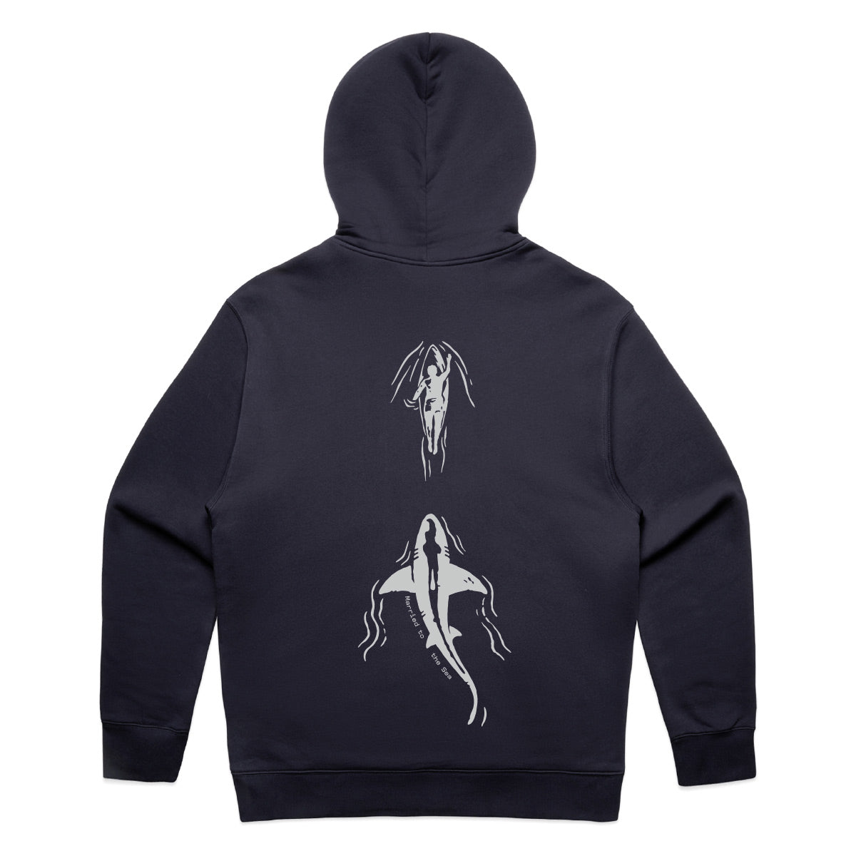 Chase Unisex Oversize Hood - Navy | Married to the Sea