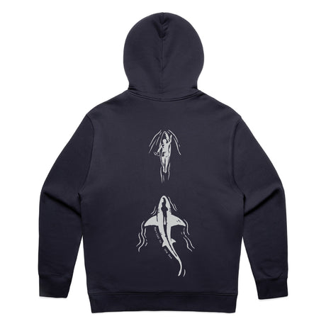 Chase Unisex Oversize Hood - Navy | Married to the Sea