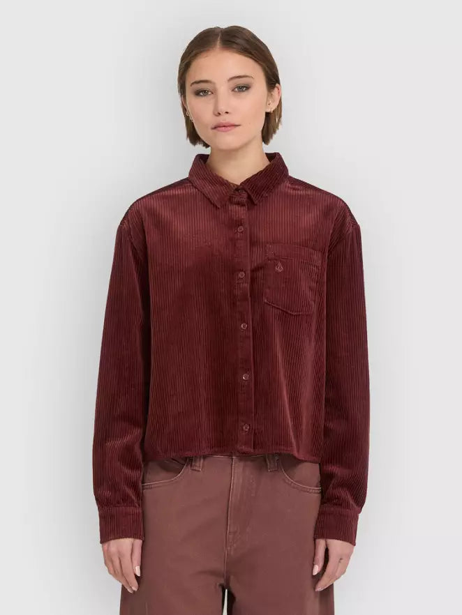 Volcom - Weellow Cord Shirt | Brick