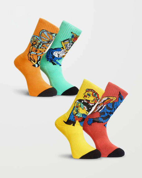 Volcom | FA Bob Mollema Socks | Mint 4pk